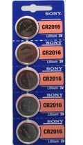 5 x SONY/MURATA CR2016 Lithium Battery 3V Exp 2032 Pack 5 pcs Coin Cell