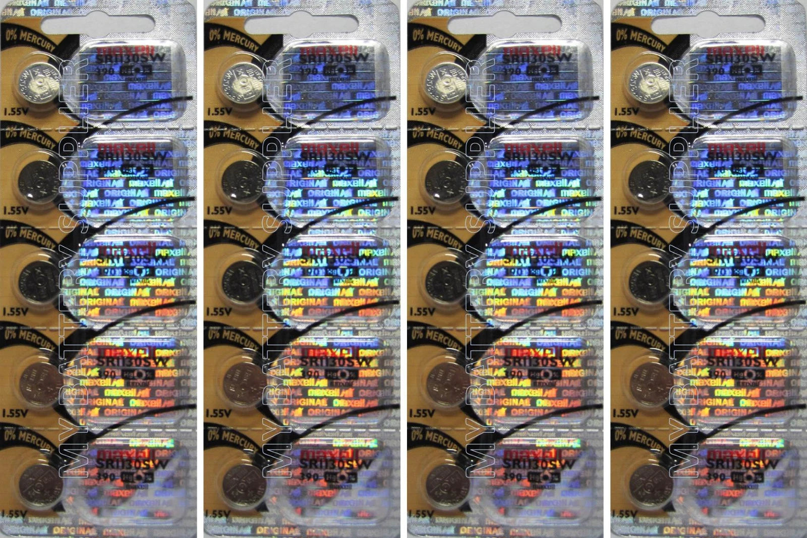 20 Maxell Mercury Free SR1130SW Batteries