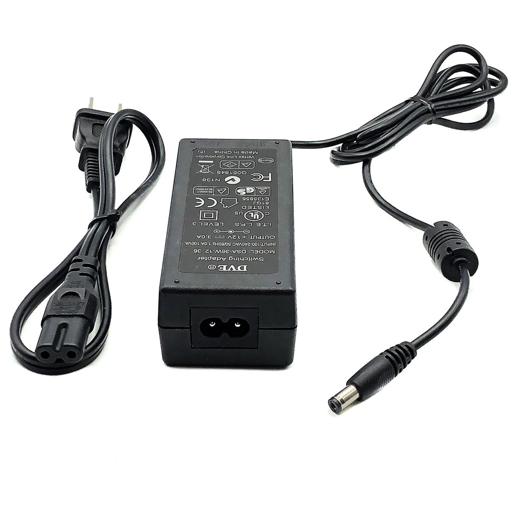 NEW Genuine 36W DVE AC DC Switching Adapter +12V 3A Model DSA-36W-12 1 36 w/Cord