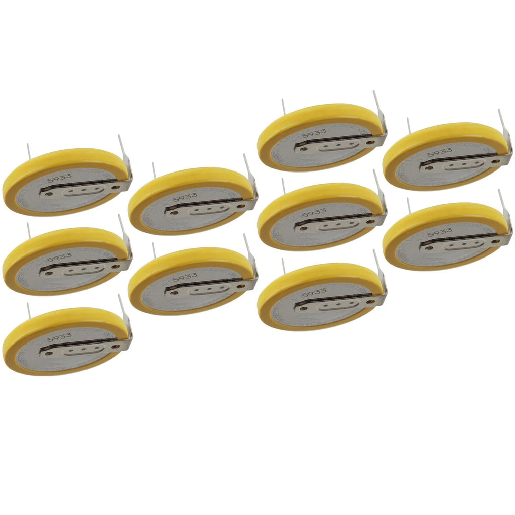 10x CR-2032/HSN 3V Lithium Coin Battery Horz 2 Pins Thinkpad CMOS