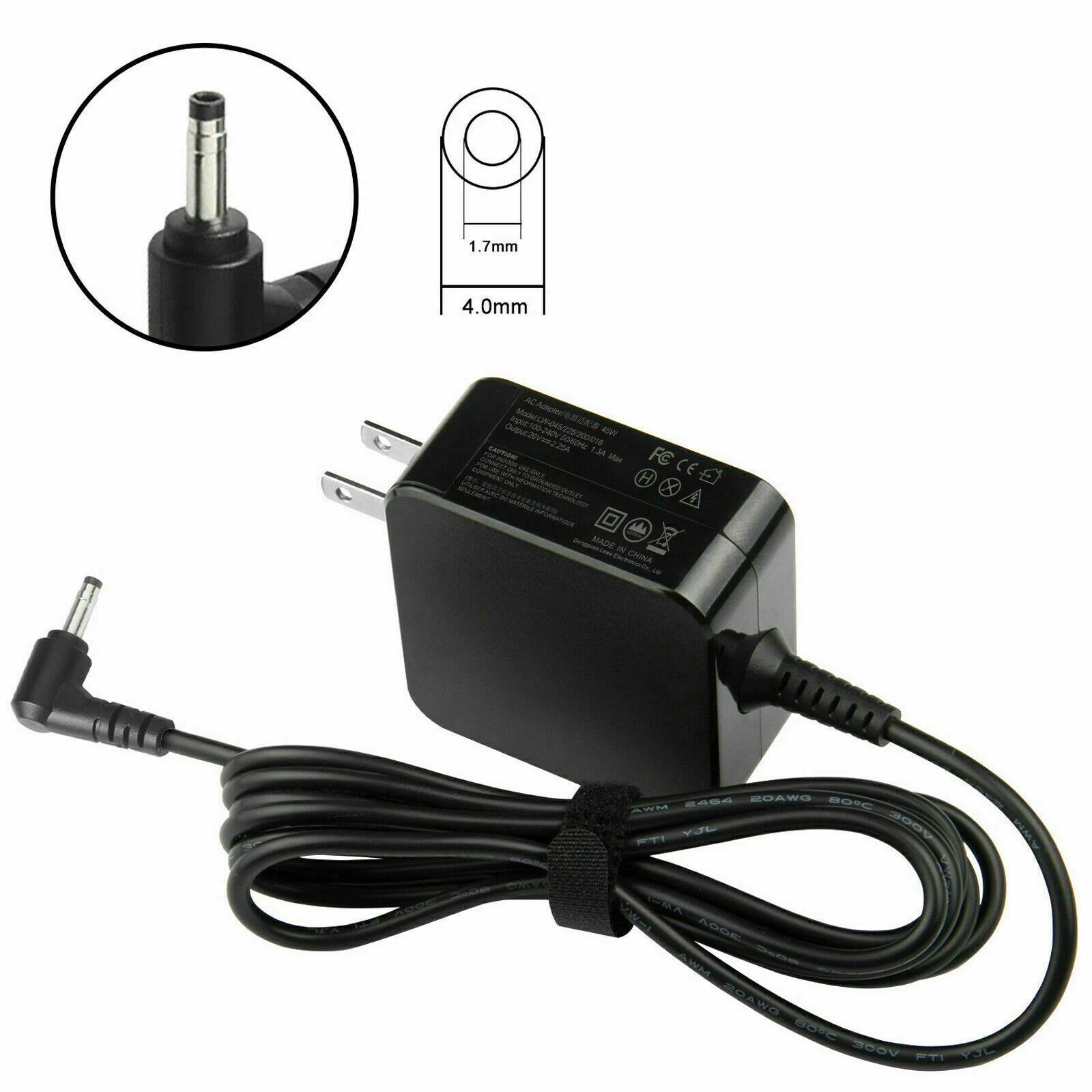 For Lenovo Charger Ideapad 100s Input 20V 2.25A 45W AC Adapter ADL45WCC ADL45WCD