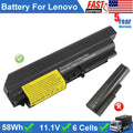 Laptop Battery for Lenovo ThinkPad T400 R400 7443 R61 T61 14.1" Widescreen 58Wh