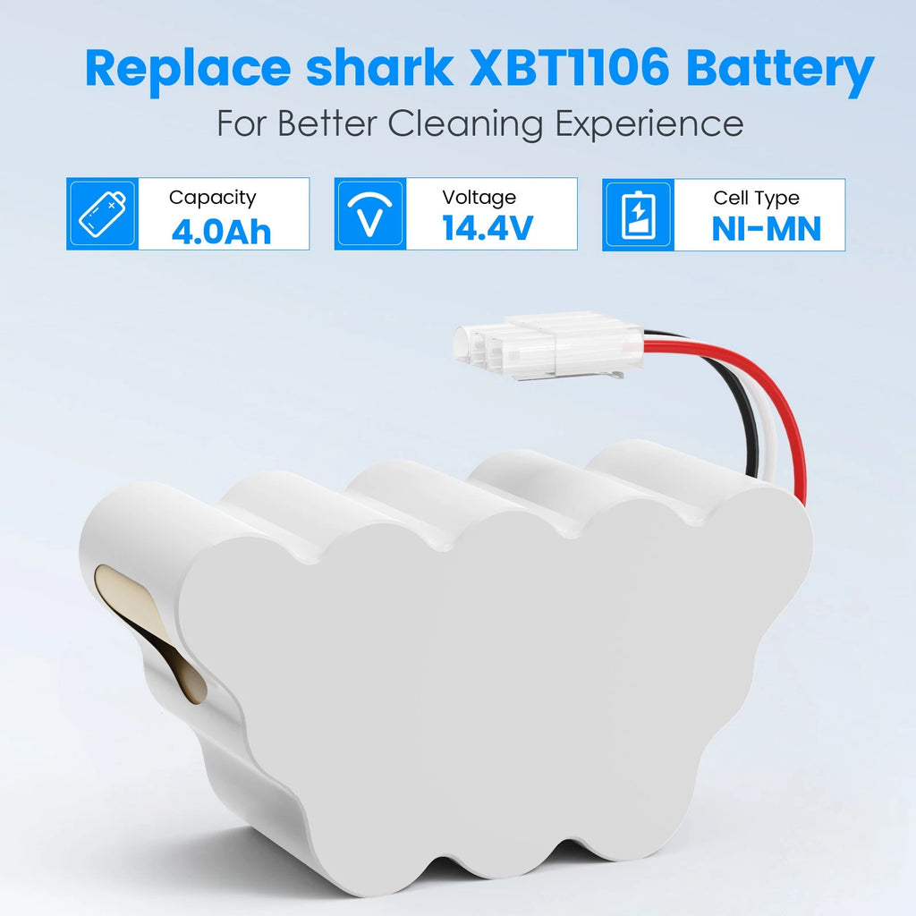 14.4V 4000mAh Battery for Shark XBT1106 Freestyle Navigator SV1107 XB1100 SV1106