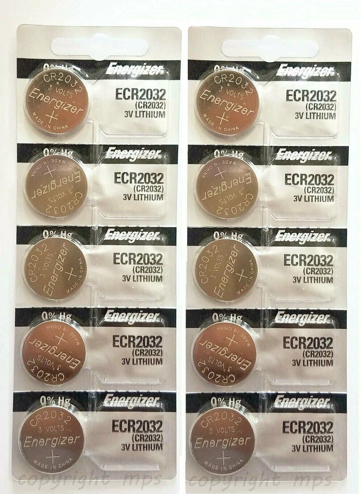 Energizer ECR2032 CR 2032 (2 piece) Lithium 3V Battery New Authorized Seller