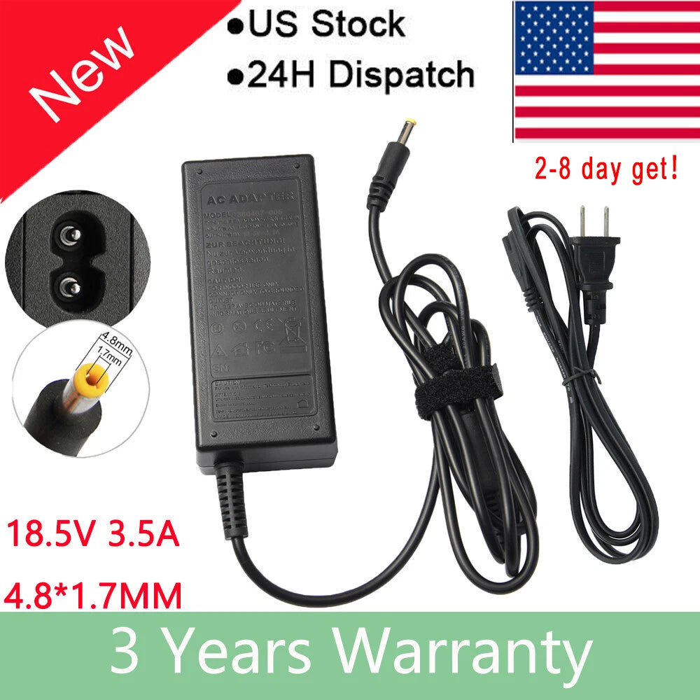 Battery Charger For HP Compaq Presario V2000 V5000 Battery Power Supply Cord FS