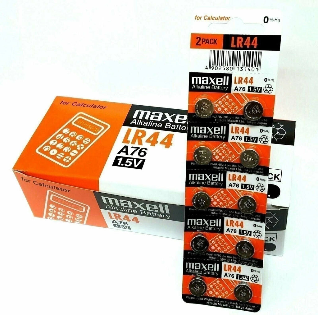 40 NEW LR44 MAXELL A76 L1154 AG13 357 SR44 303 BATTERY