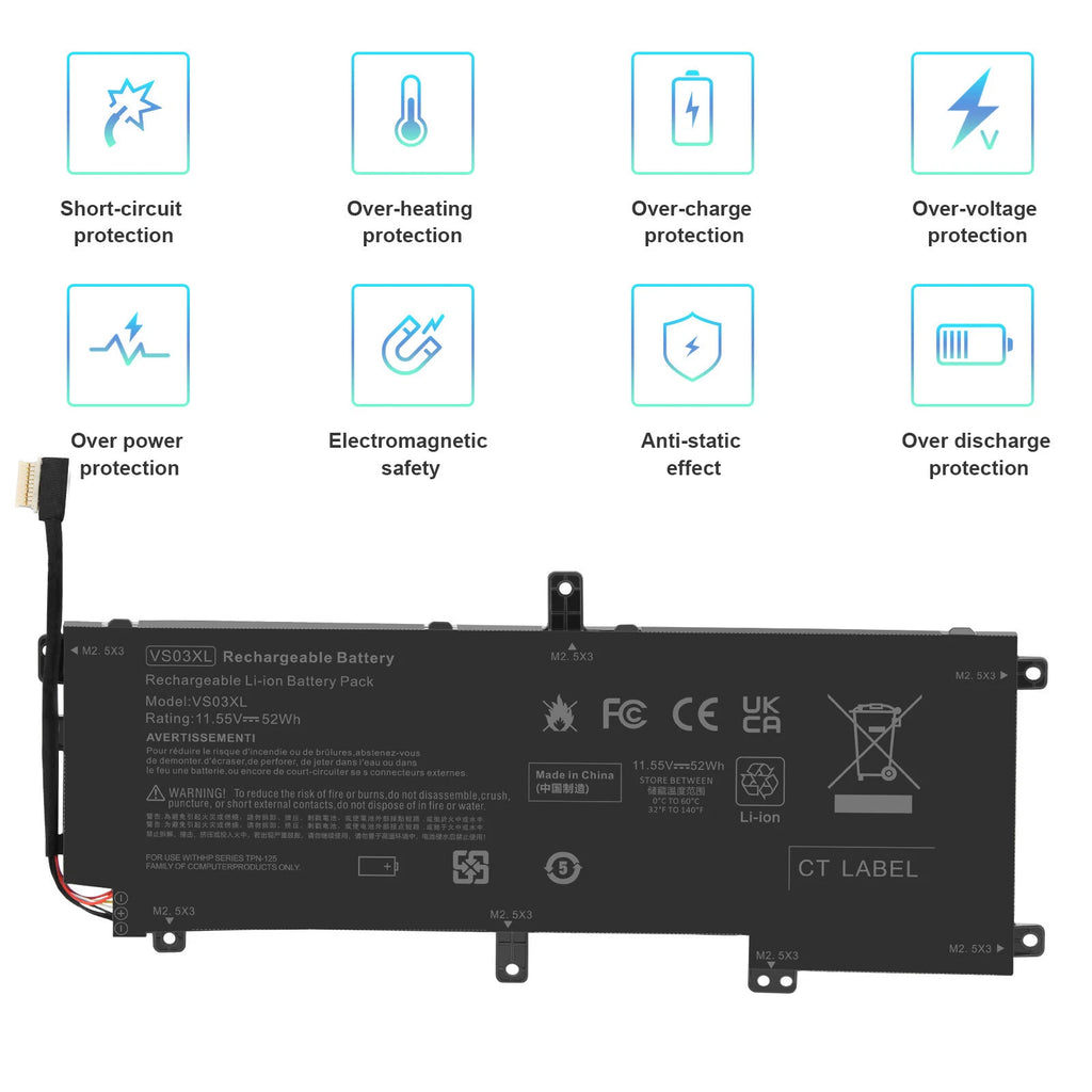 VS03XL Battery for HP Envy 15-AS000 15-as068nr 15-as133cl 15-as020nr 849047-541