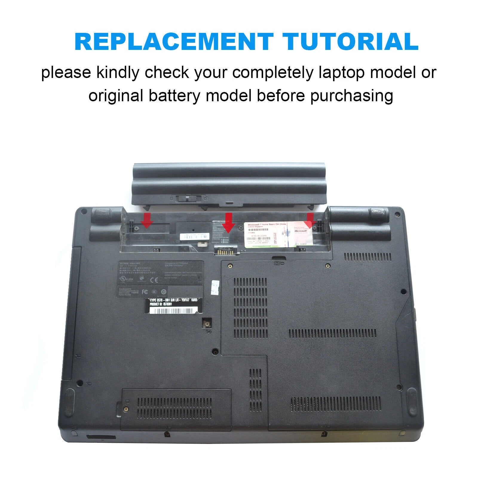 Battery for Lenovo ThinkPad T410 T420 T510 T520 SL410 SL510 E420 E425 E520 6/9Ce