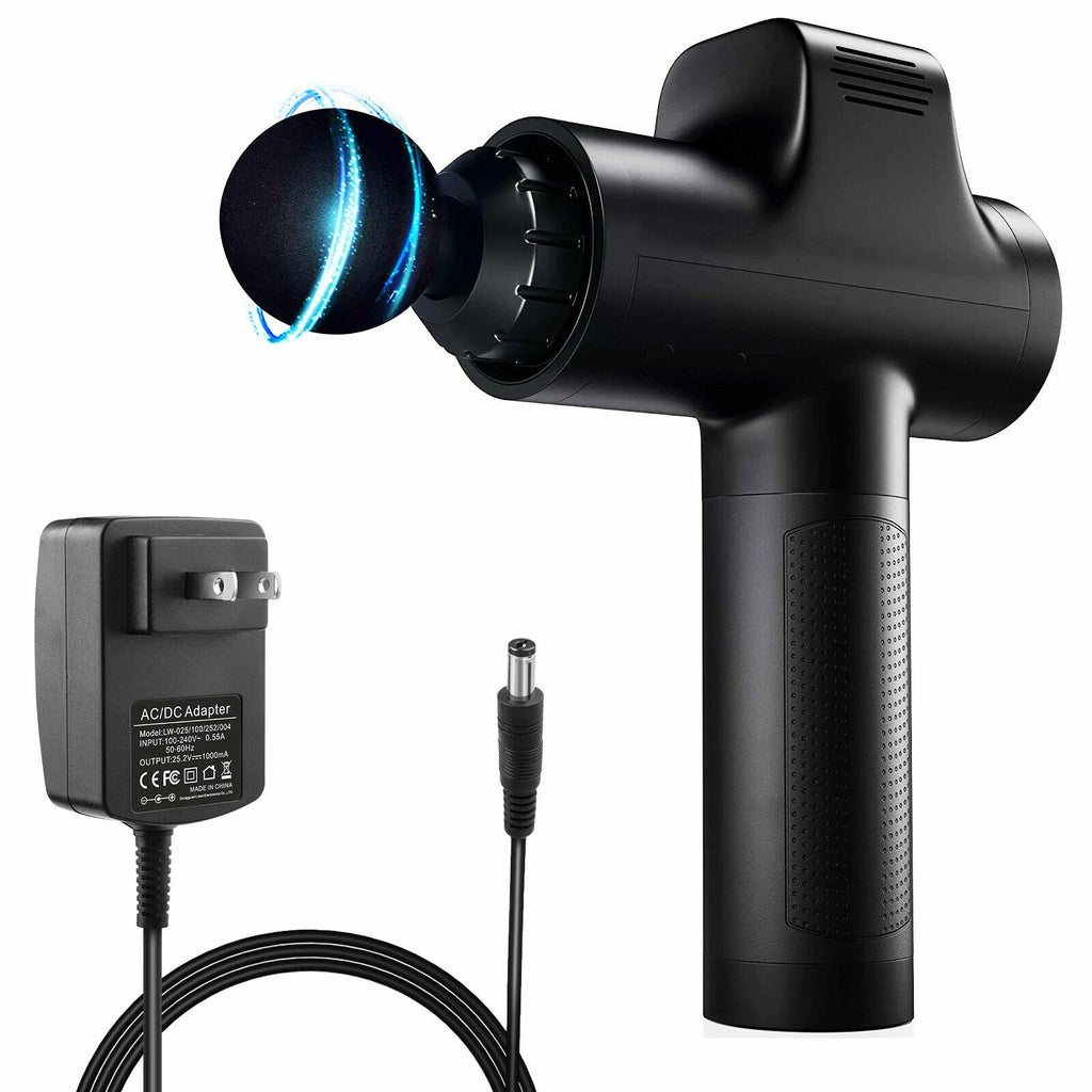 Massage Gun Charger AC/DC 24V-25.2V Adapter For 24V Muscle Deep Tissue Massage