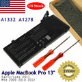 A1322 A1278 Battery for MacBook Pro 13 inch Mid 2012 2010 2009 Early Late 2011