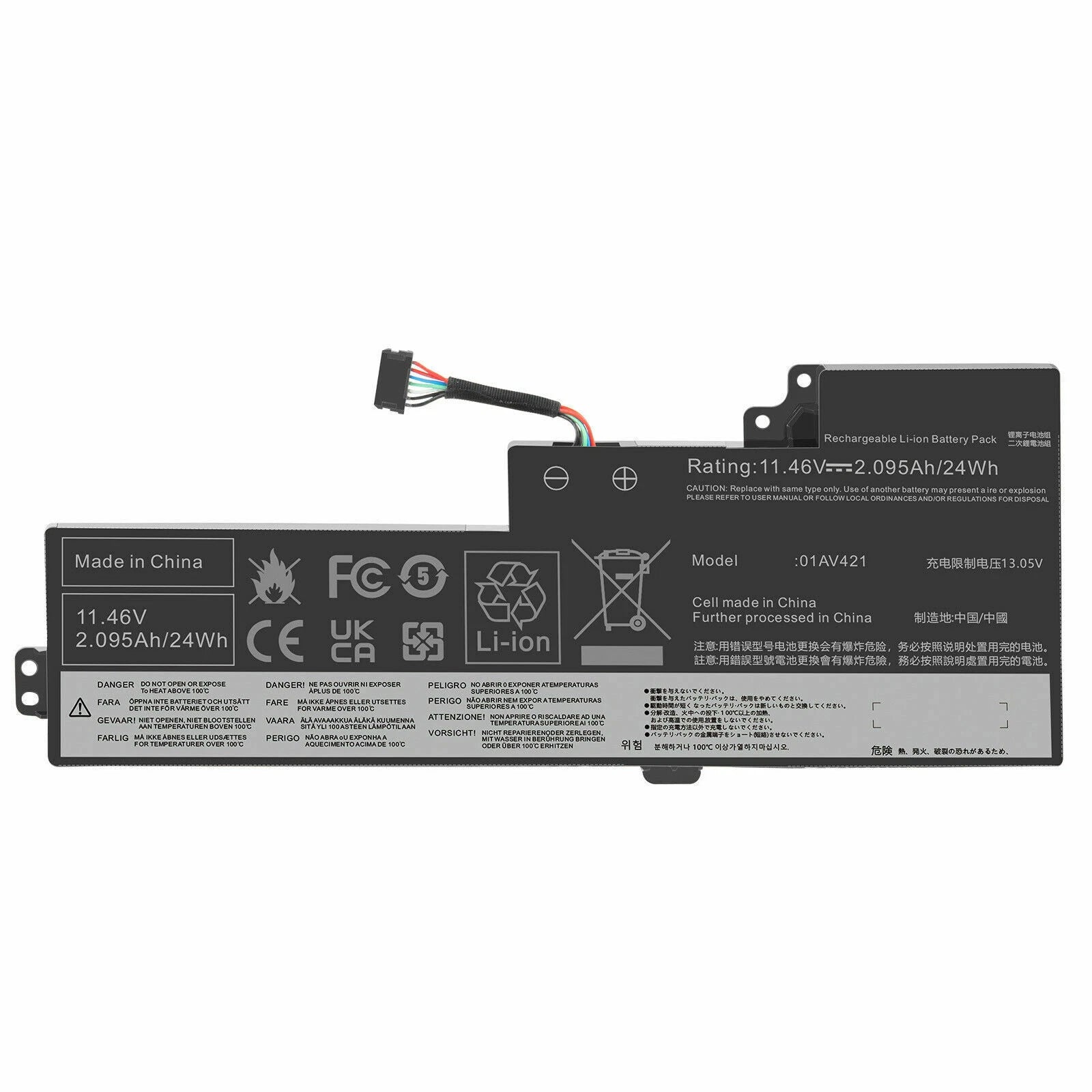 01AV421 Battery for Lenovo ThinkPad T470 T480 A475 A485 TP25 01AV421 01AV419