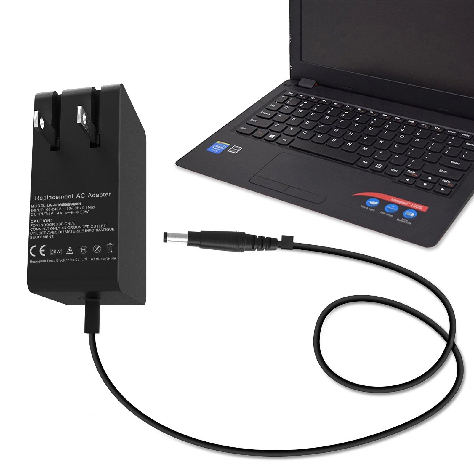20W AC Adapter Charger For Lenovo Ideapad Miix 320-10ICR 310-10ICR 80R2003WUS