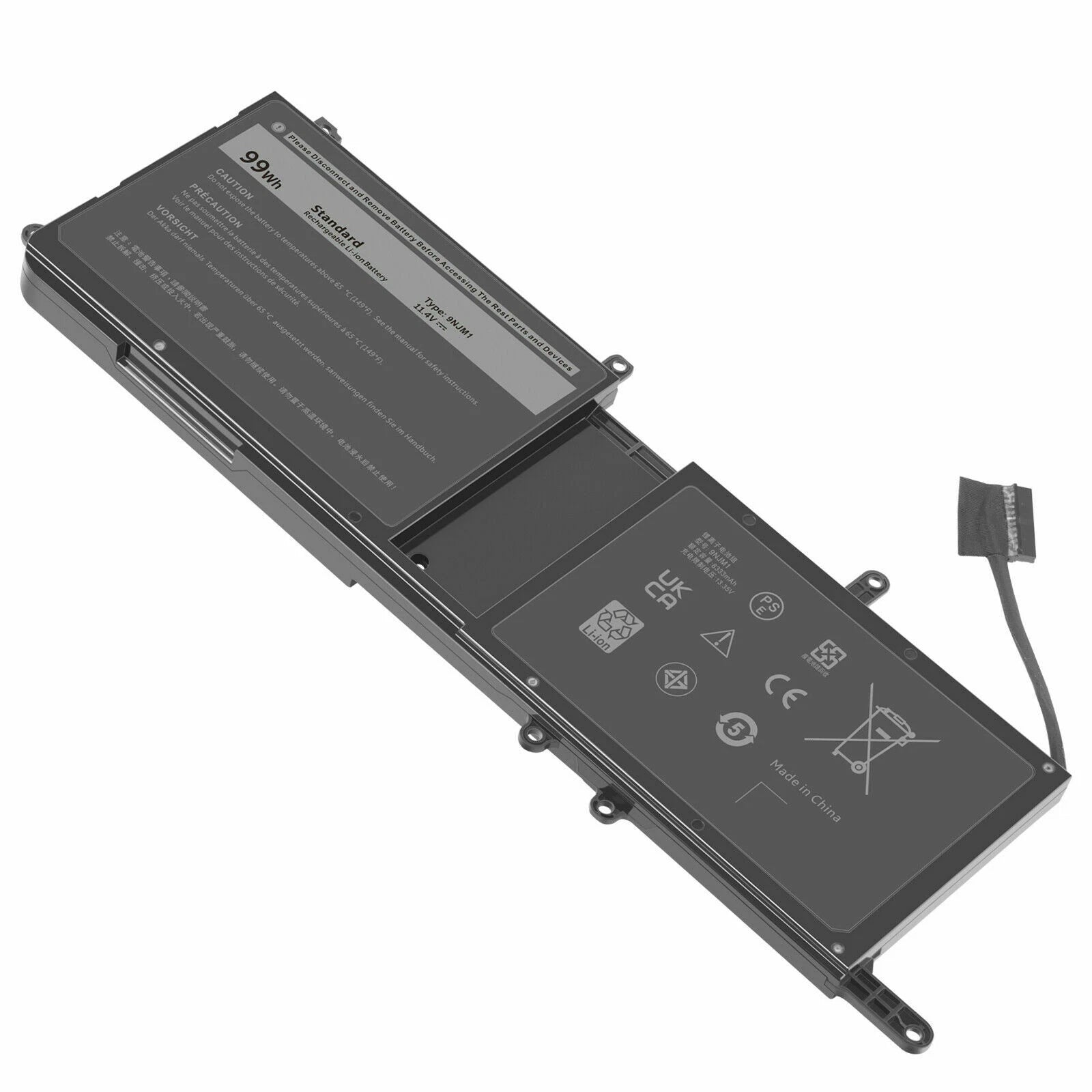 9NJM1 MG2YH Battery for Dell Alienware 15 17 R3 R4 R5 09NJM1 HF250 0546FF 99Wh