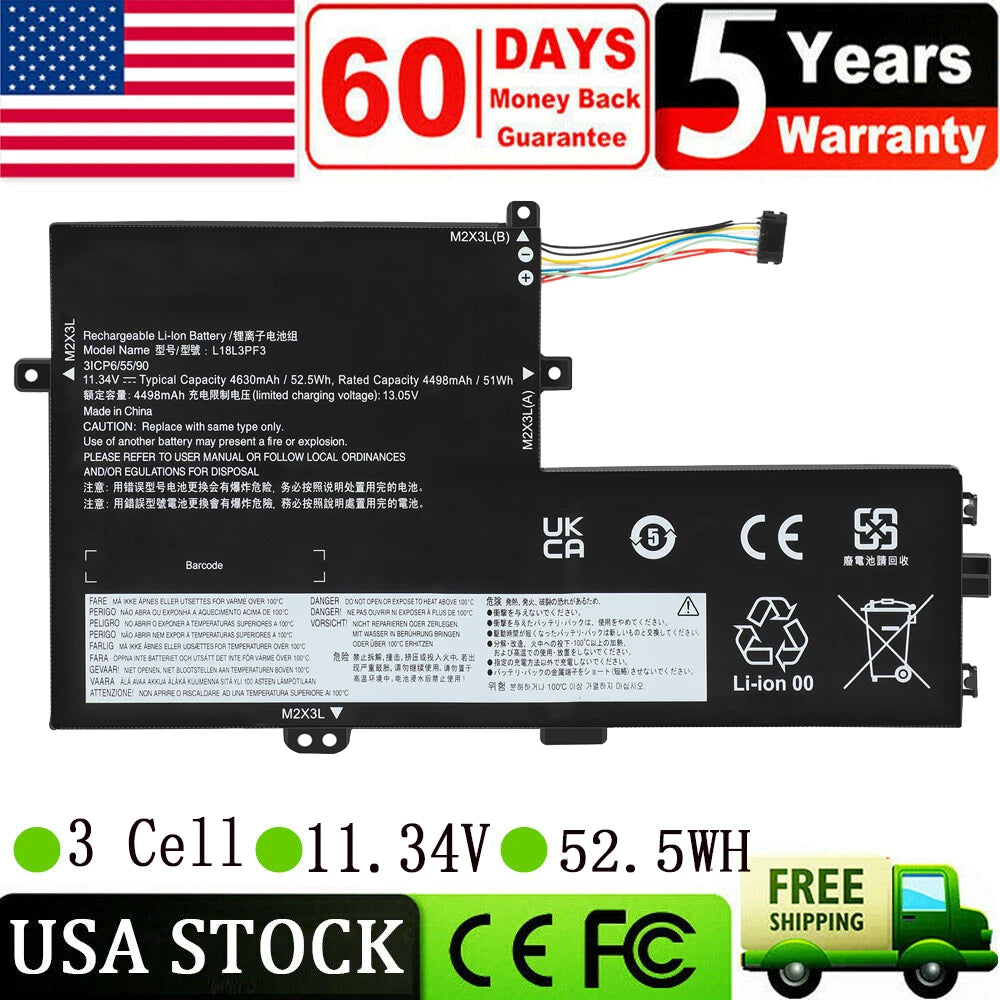 L18L3PF3 Battery For Lenovo IdeaPad S340-14API S340-15API S340-15IML C340-15IIL
