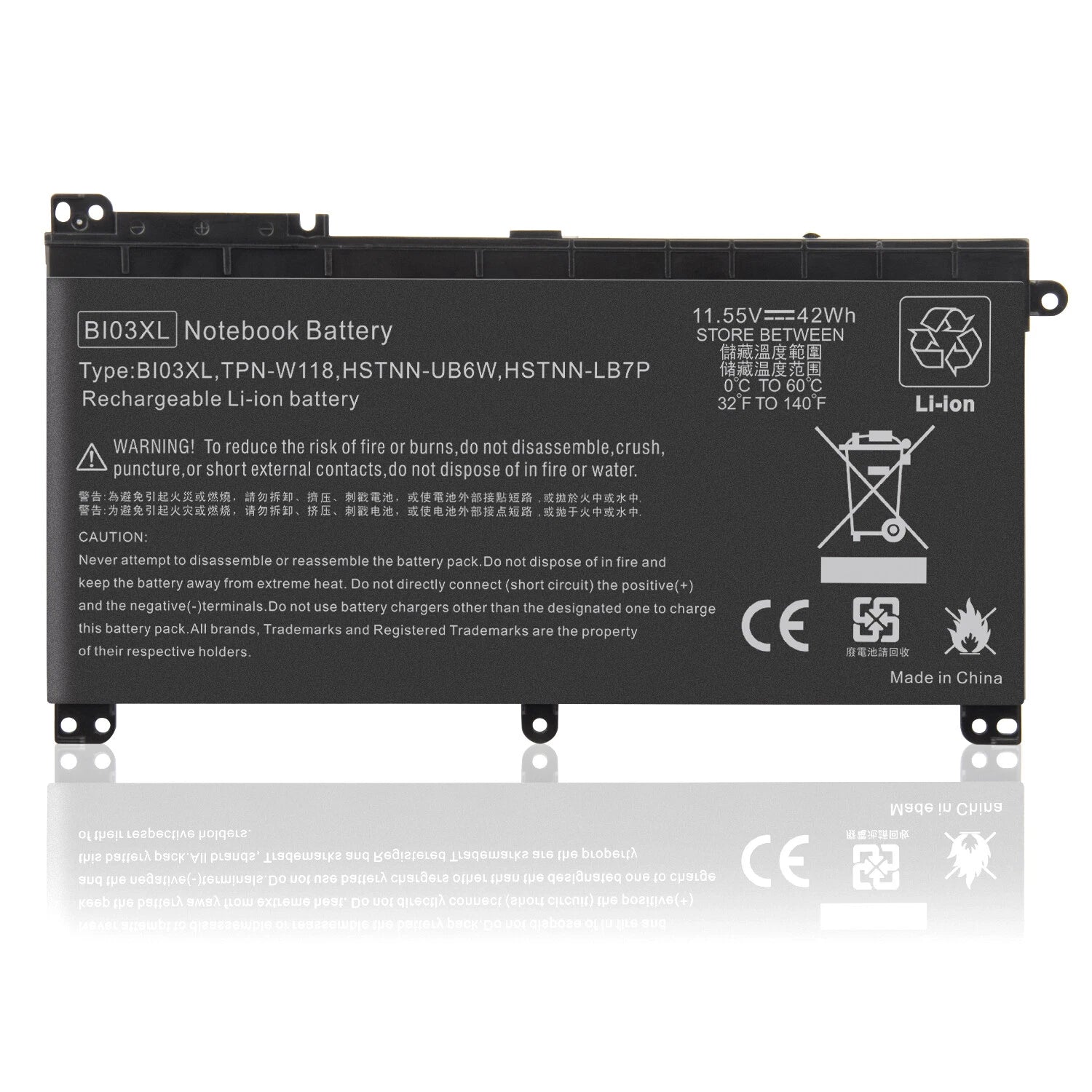 For HP Chromebook Battery843537-541 844203-850 B103XL BI03XL HSTNN-UB6W TPN-W118