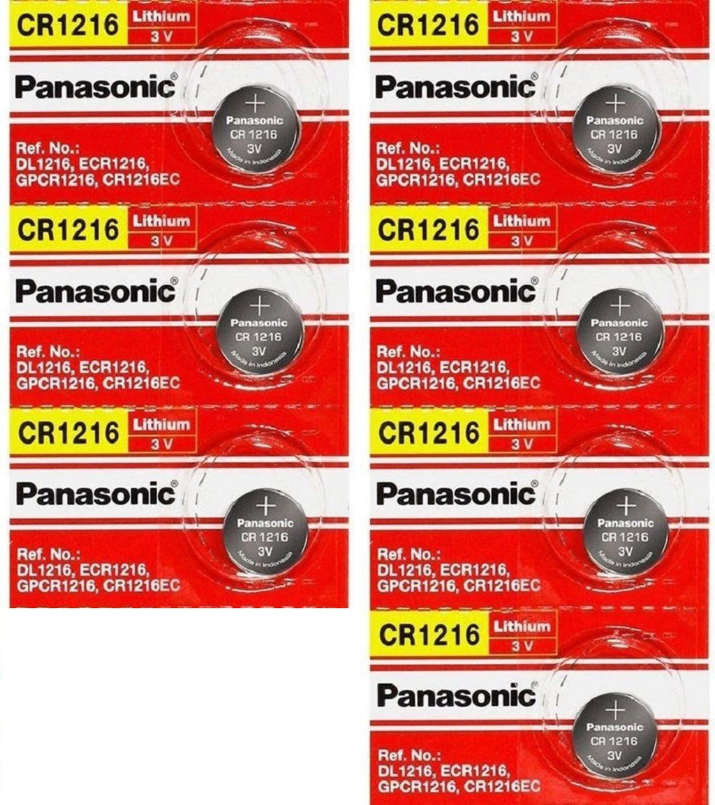 NEW PANASONIC CR1216 7 PACK LITHIUM COIN BATTERIES EXP 2028 USA FREE SHIPPING