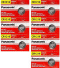 NEW PANASONIC CR1216 7 PACK LITHIUM COIN BATTERIES EXP 2028 USA FREE SHIPPING