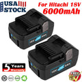 6.0Ah For Hitachi 18V Battery BSL1815X BSL1815X BSL1815S 330139 330557 339782