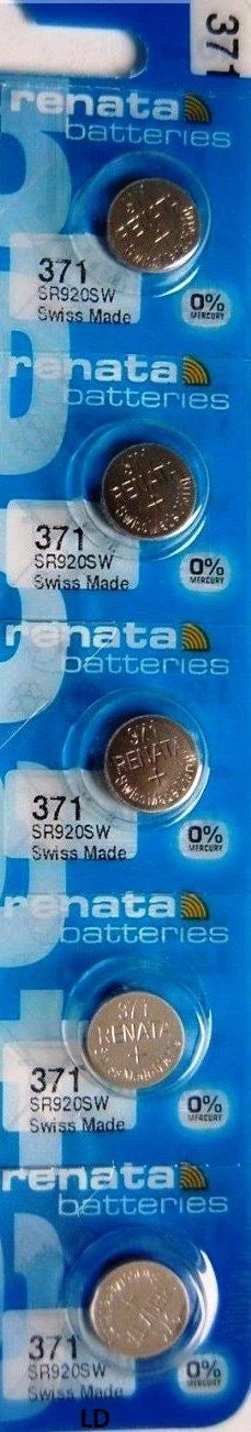 371 RENATA SR920SW D371 (2 Piece) Watch Battery Free Shipping Authorized Seller