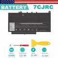 7CJRC Laptop Battery for Dell Latitude 7470 7270 E7470 E7270 Serie Notebook 42Wh