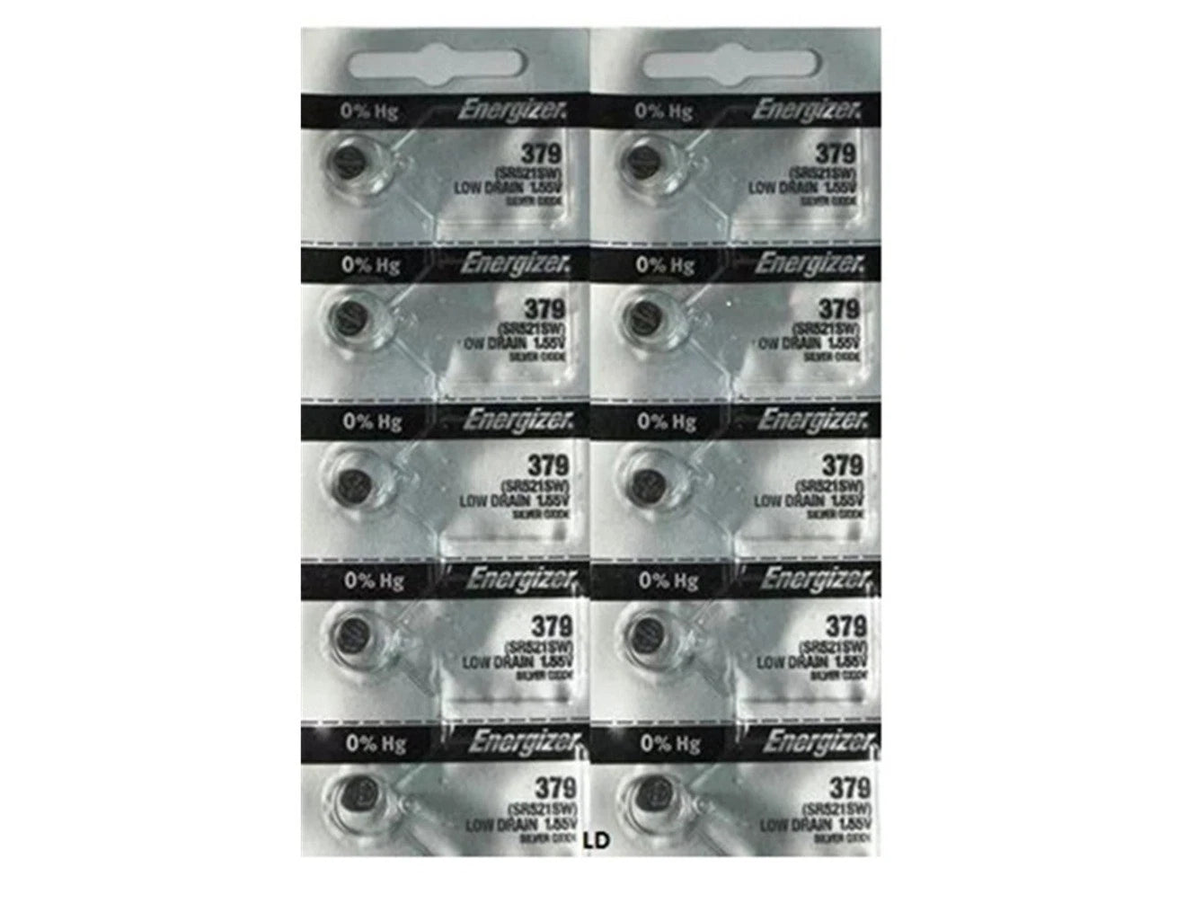ENERGIZER 379 SR521SW (10 piece) 379 BATTERY NEW SEALED Authorize Seller