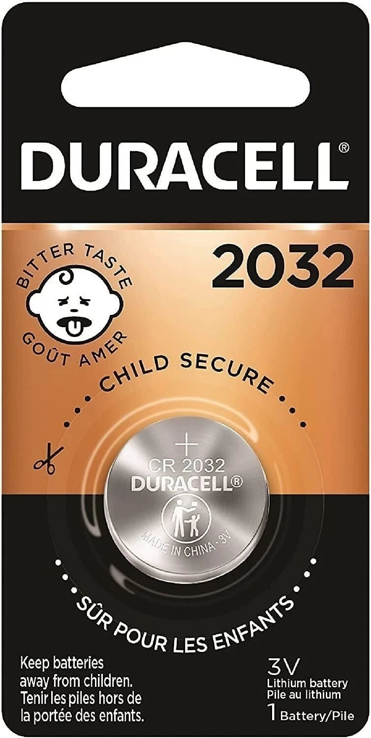 Duracell 273151 2032 3V Lithium Coin Battery 1/Pack (DL2032BPK)