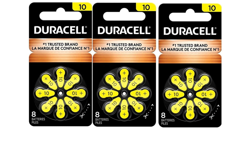 Duracell Activair Mercury Free Hearing Aid Batteries Size 10 (8-160) Exp-2029