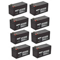 8PC NPPower NP12-1.2Ah 12V VRLA Battery -Rechargeable Battery