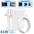 61W USB C Type C Power Adapter For MacBook PRO 13" A1718 A1708 Cable Charger US
