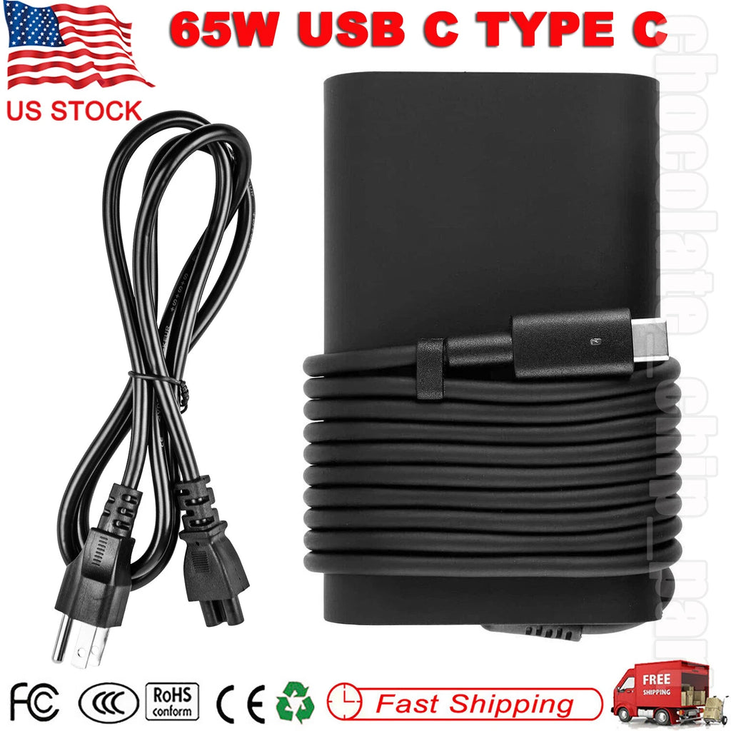65W Laptop USB C Charger for Dell Inspiron 14/16/7620/2in1/XPS 12 13 LA65NM190