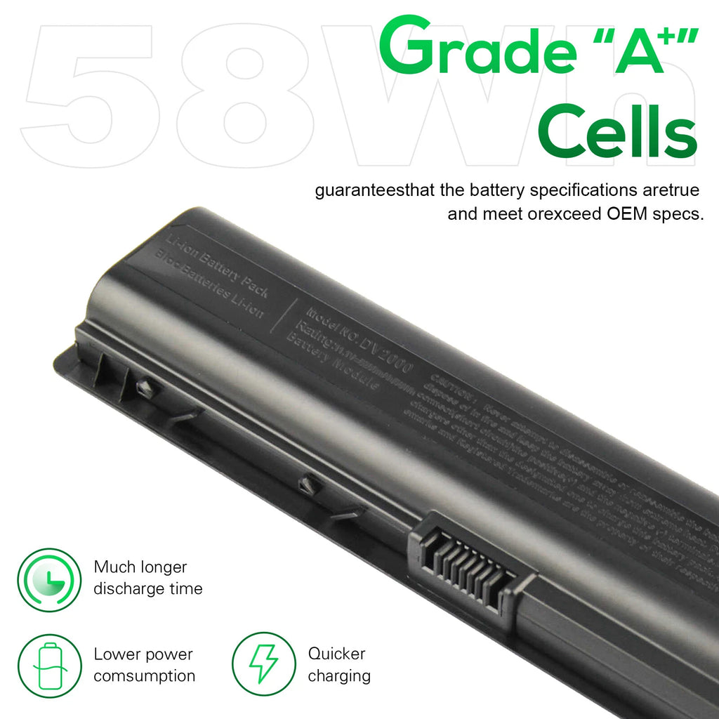 DV2000 Battery For HP Pavilion dv6000 DV6100 dv6500 dv6700 dv2500 d441425-001