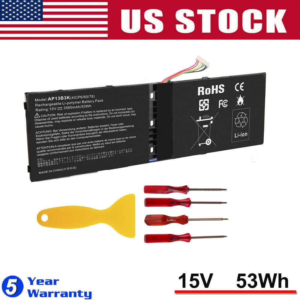 AP13B3K AP13B8K Battery for Acer Aspire R7-571 R7-571G R7-572 R7-572G V5-552G