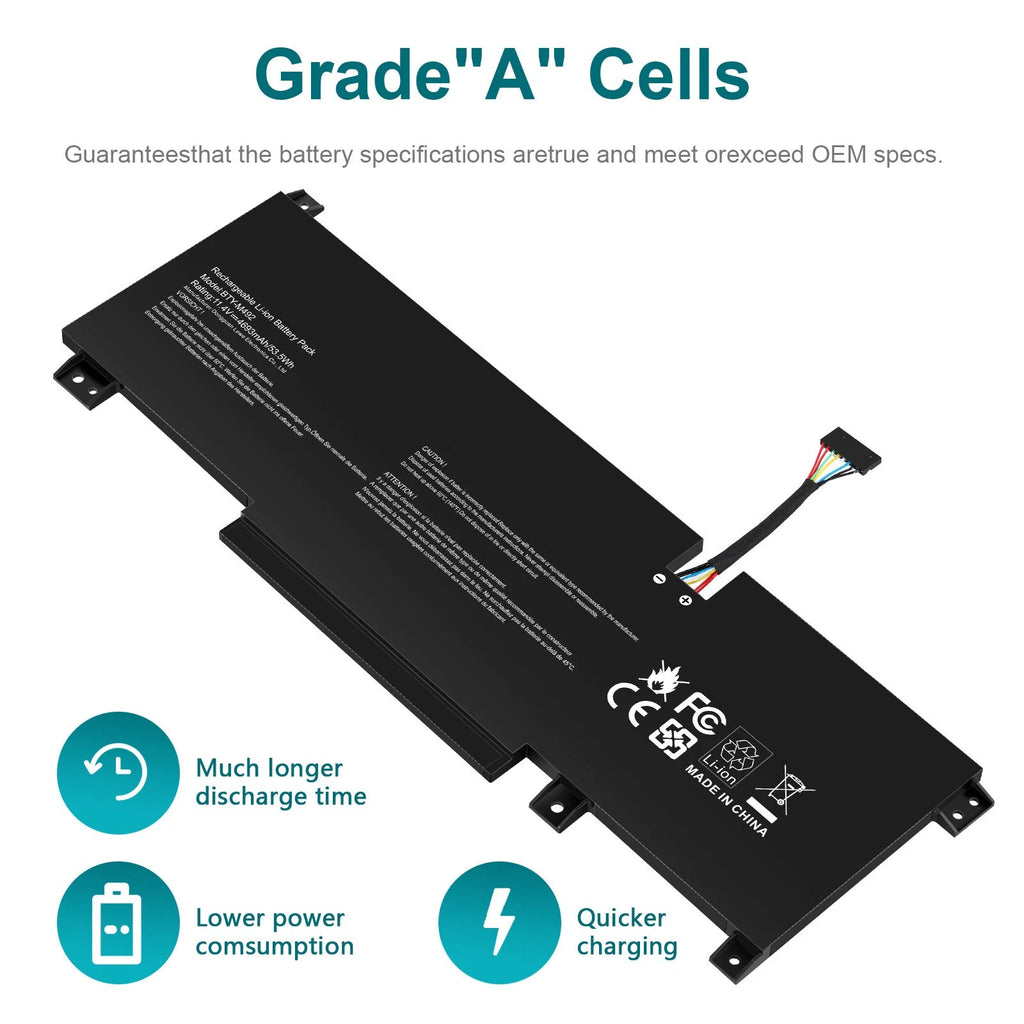 BTY-M492 Battery For MSI Sword 15 A11UD A11UE Pulse GL66 GL76 Katana GF66 53.5wh