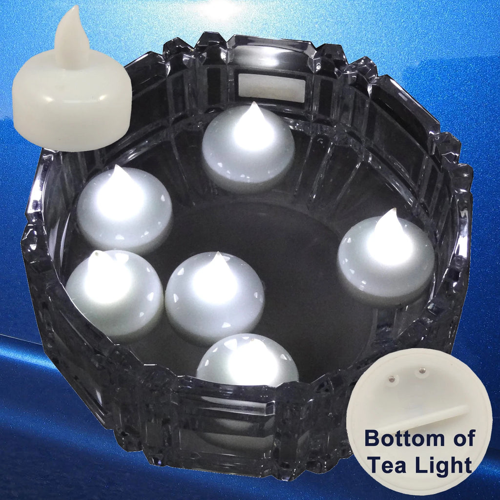 36 Flameless Floating LED tealight Candle Battery operated WHITE tea lights