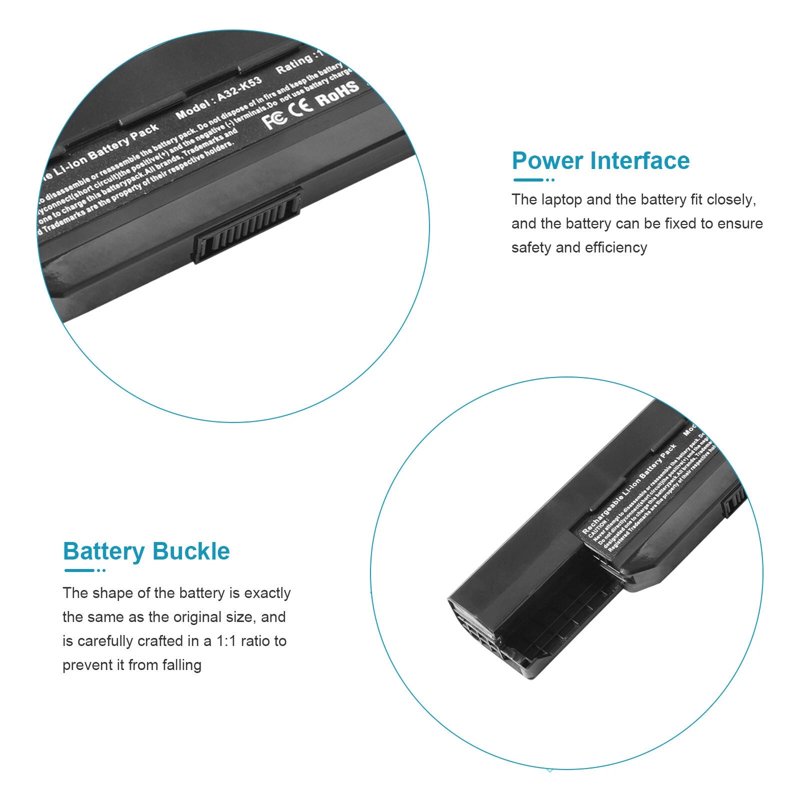 6/9 Cell Battery A32-K53 A41-K53 for ASUS K53 K53E X54C X53S X53 K53S X53E
