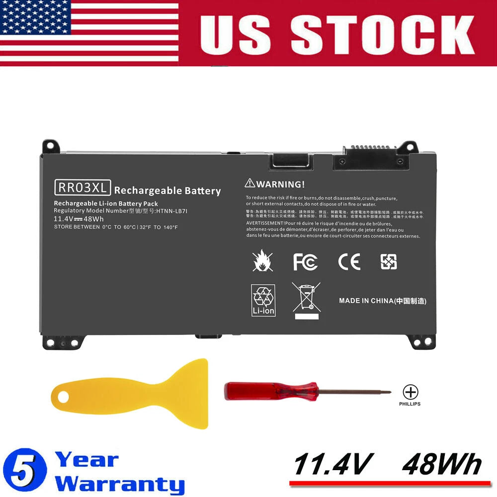 RR03XL Battery For HP ProBook 430 440 450 470 G4 G5 Series HSTNN-PB6W HSTNN-LB7I