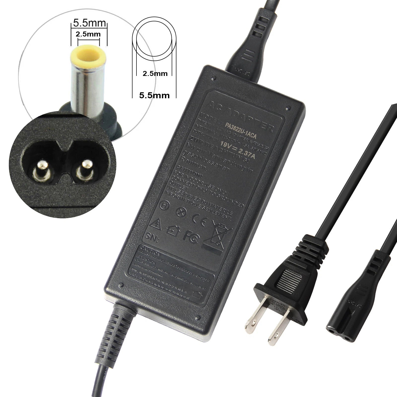 Adapter Charger For ASUS X551M X555L X555LA F555L X551 X551MA Power Supply US