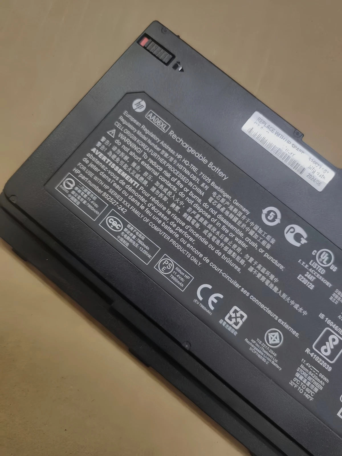 Genuine AA06XL Battery for HP ZBook 17 G4 Mobile Workstation - 17.3 852527-221