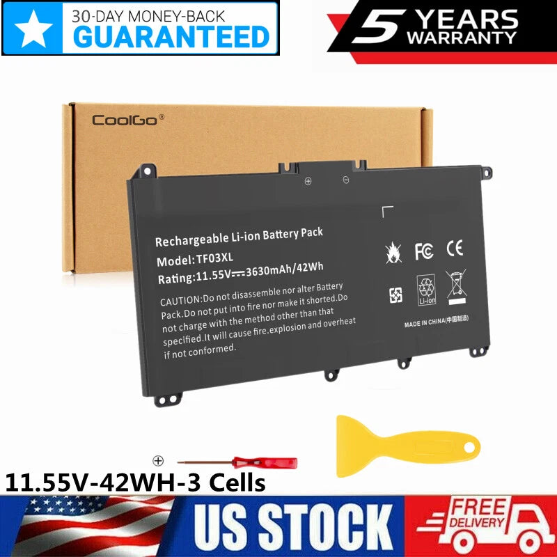 Battery TF03XL For HP Pavilion 920070-855 920046-121 920046-421 920046-541 42WH