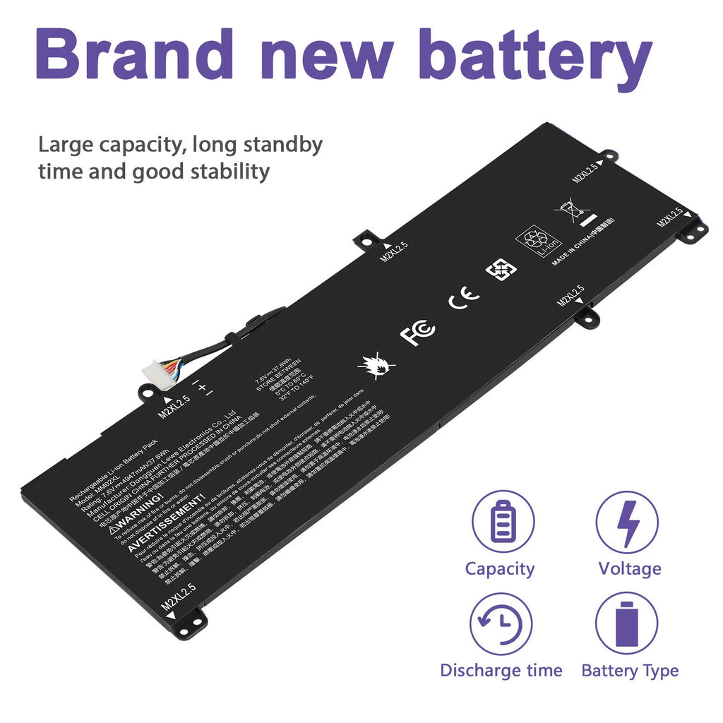 MM02XL Battery For Pavilion 13-AN HSTNN-IB8Q L27868-2D1 L28076-005 HSTNN-DB8U
