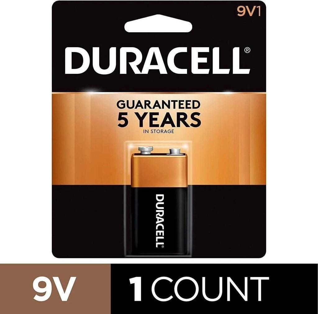 Duracell Batteries/9Volt - Size Battery (Pack of 5)