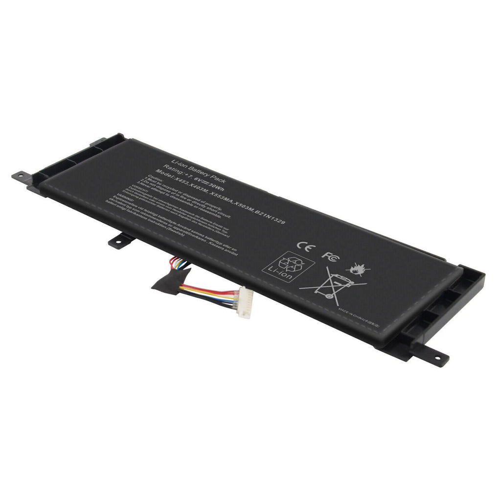 For Asus Battery B21N1329 BAT-ASX453 7.6V 30Wh Laptop X553M X553MA X453 X453MA