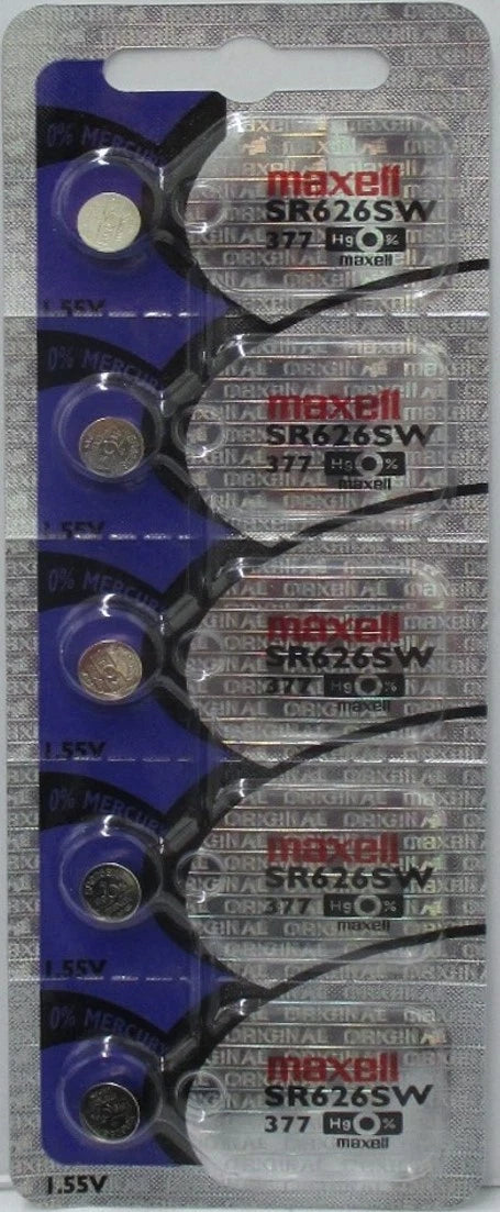 100 Maxell 377 SR626SW SR626 V377 SR66 Watch Batteries