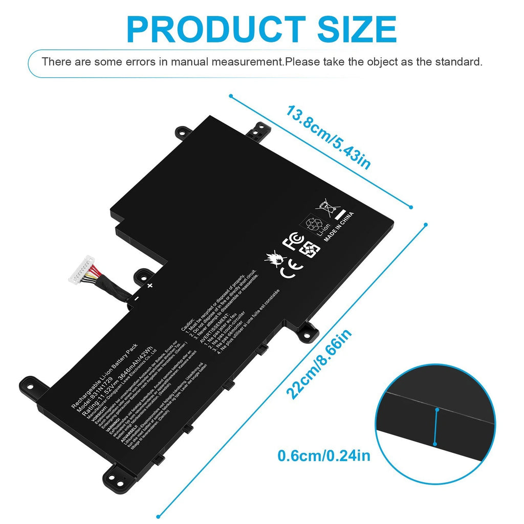 Replace B31N1729 Battery For ASUS VivoBook S15 S530F S530UA S530UN X530FN S5300F