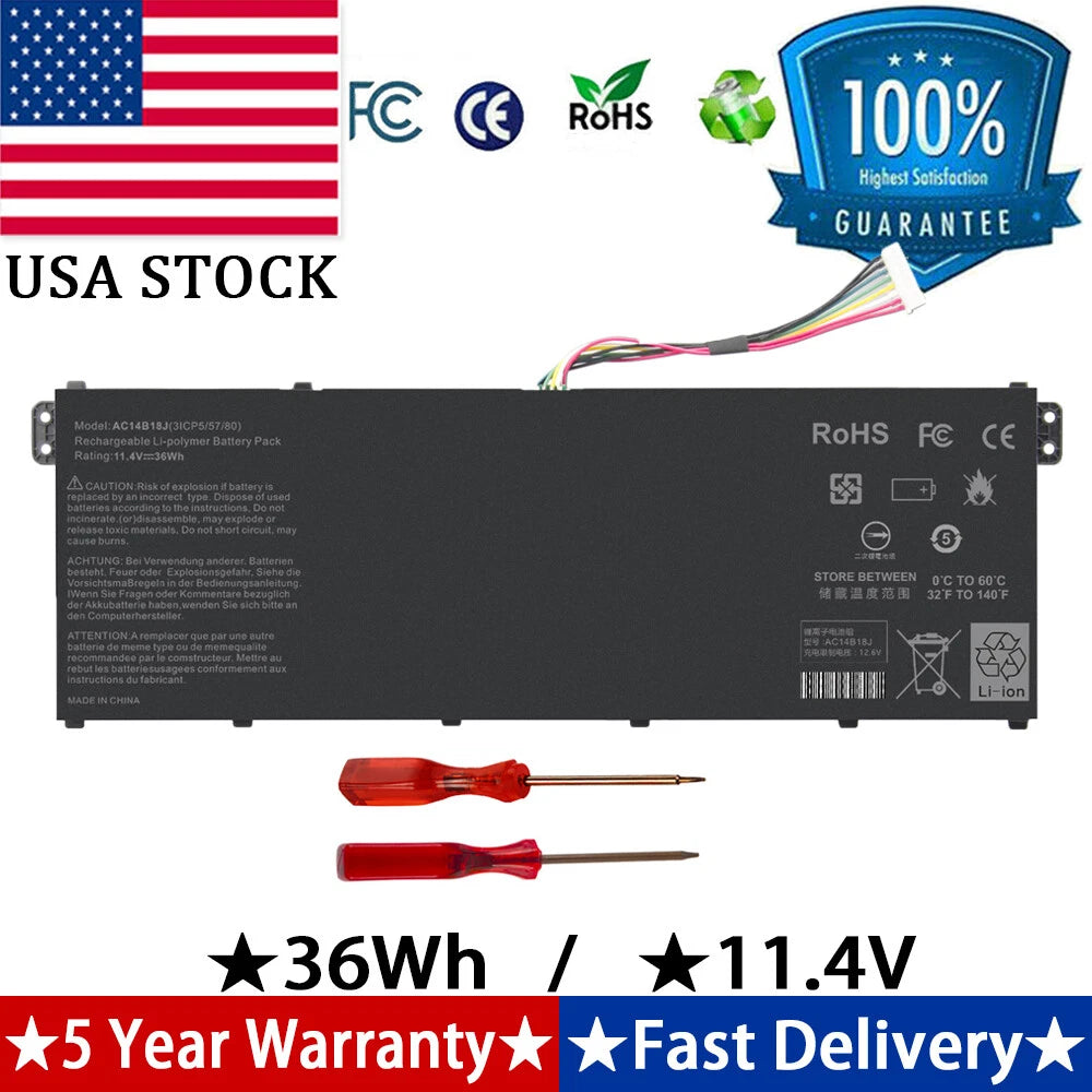 AC14B18J Battery for Acer Aspire ES1-131 ES1-520 ES1-531 AC14B13J