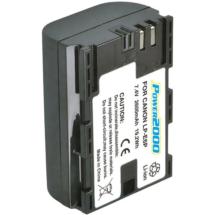 Power2000 LP-E6P LPE6 Battery for Canon EOS 5D Mark II, III, IV, 5DS, 5DS R