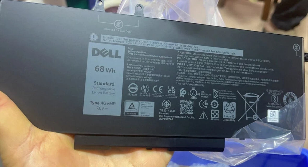 Genuine 68Wh 4GVMP Battery For Dell Precision 3540 3550 Latitude 5400 5500 9JRYT