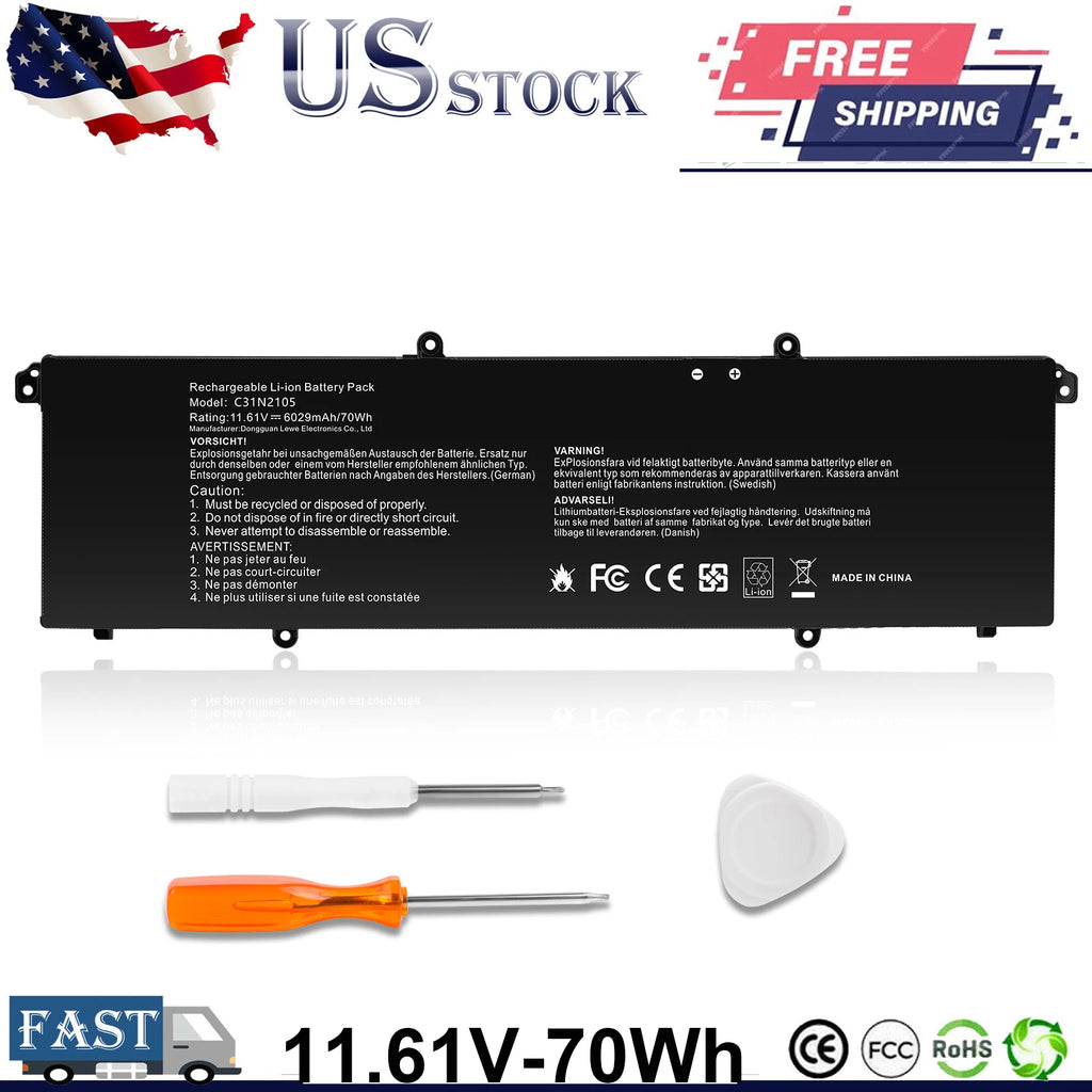 C31N2105 Laptop Battery for Asus Vivobook M3402QA K3402ZA K3502Z S5600F TN3402QA