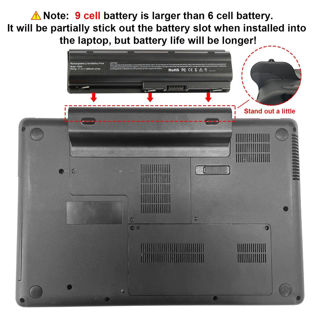 MU06 MU09 Battery for HP G4 G6 G7 636631-001 CQ32 CQ42 CQ43 CQ72 G42 G56 G72 NEW