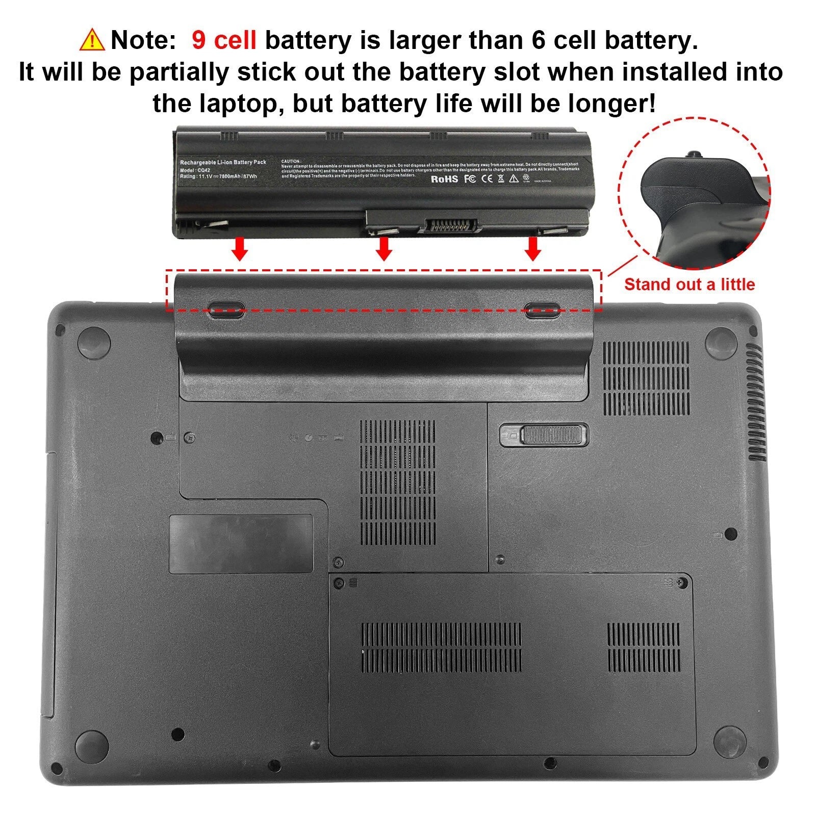MU06 MU09 Battery for HP G4 G6 G7 636631-001 CQ32 CQ42 CQ43 CQ72 G42 G56 G72 NEW